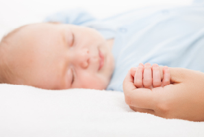 A baby sleeps peacefully in a quiet environment Peaceful home